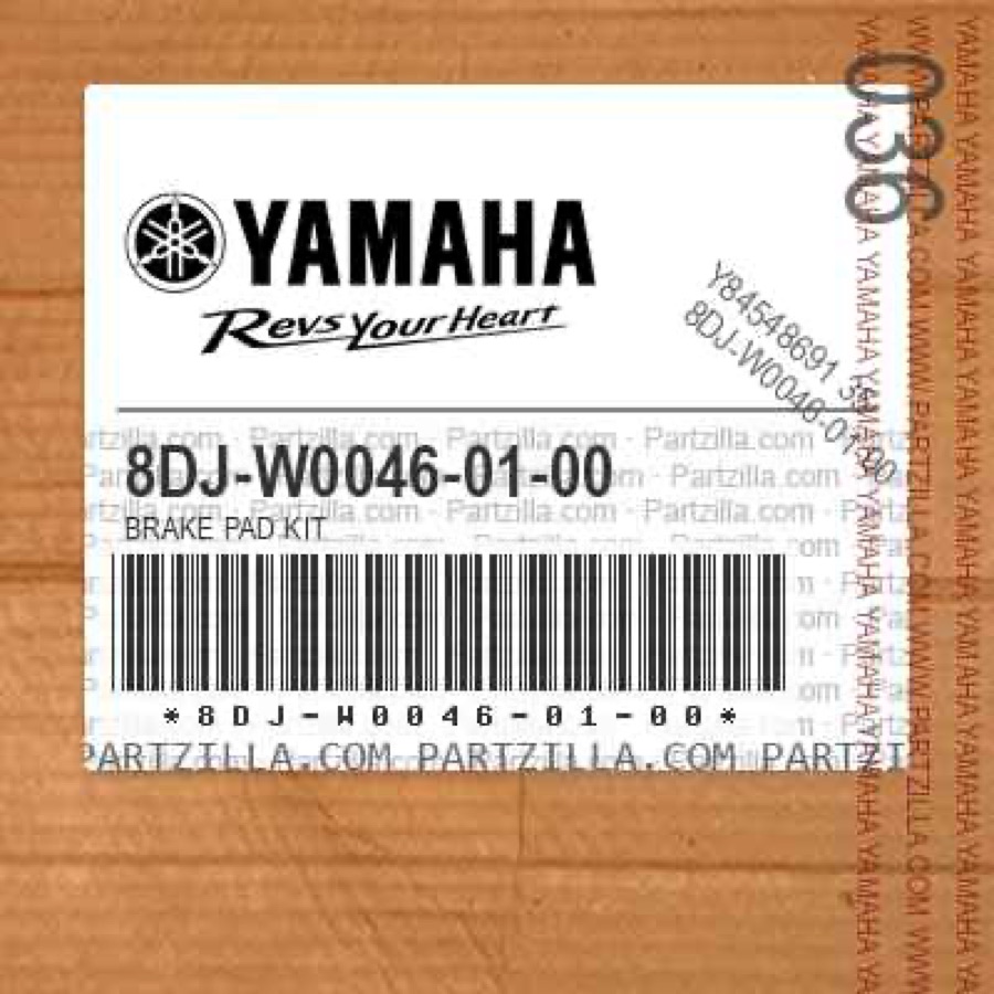 Колодки тормозные 8DJ-W0046-01-00